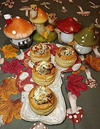 Vol au vent champignons, poulet et curry
