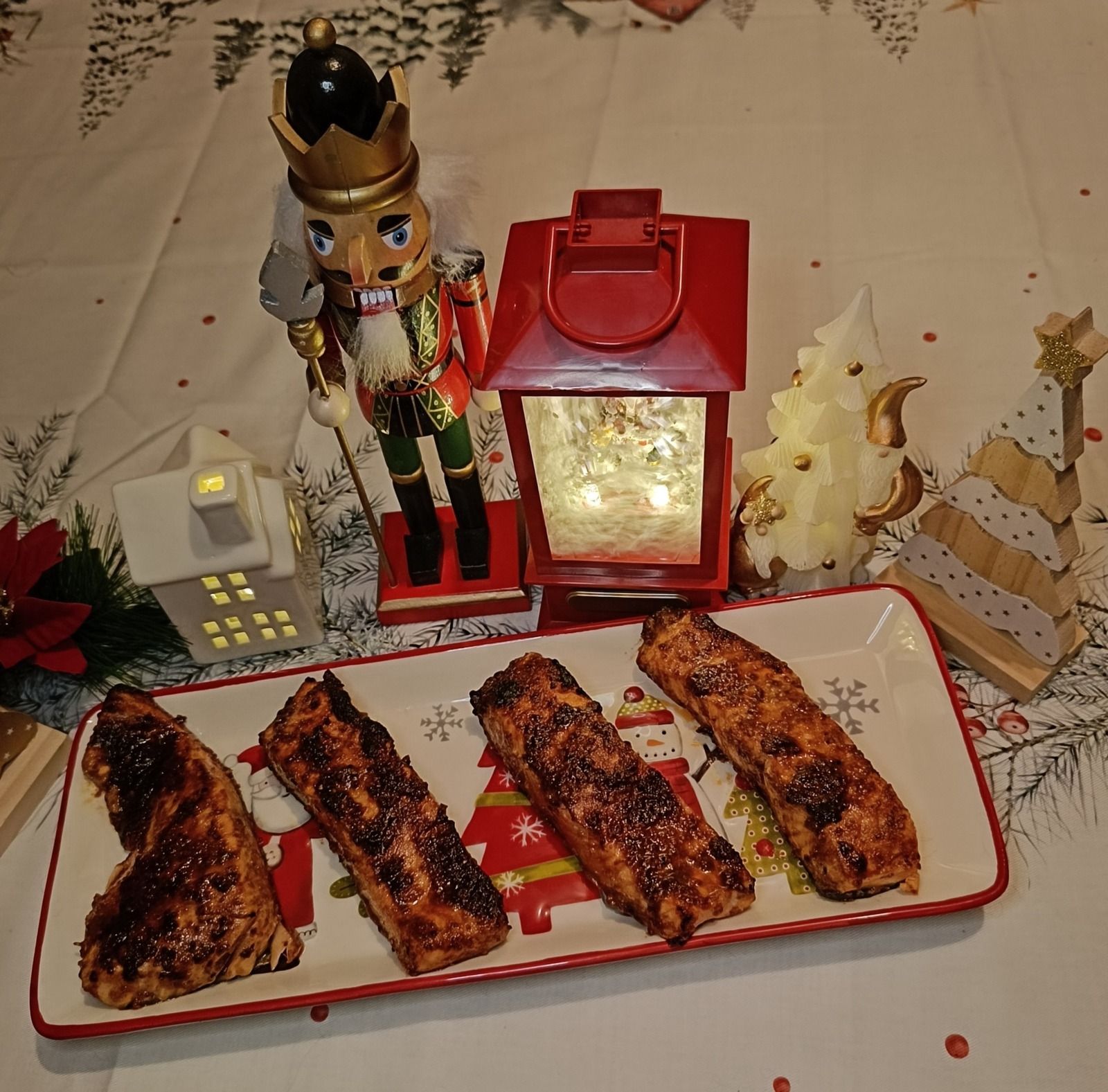 Pavés de saumon marinés au vinaigre balsamique