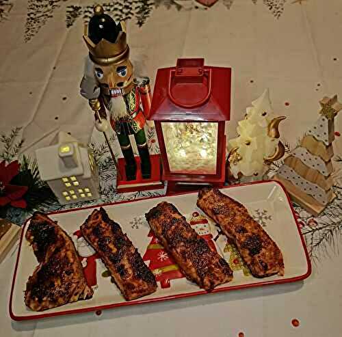 Pavés de saumon marinés au vinaigre balsamique