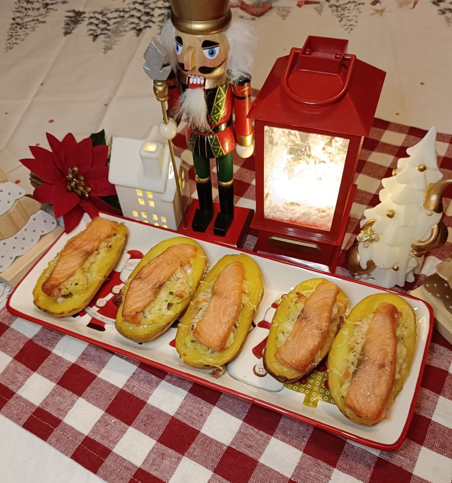 Pommes de terre farcies au saumon fumé - Bataille Food #128