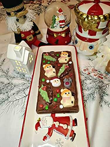 Tablette au chocolat de Noël à partager