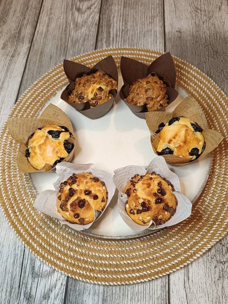 Muffins gourmands aux trois parfums