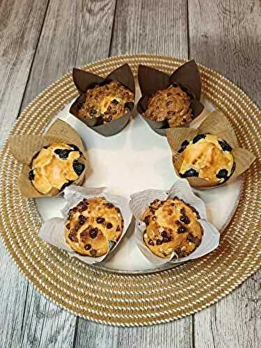 Muffins gourmands aux trois parfums