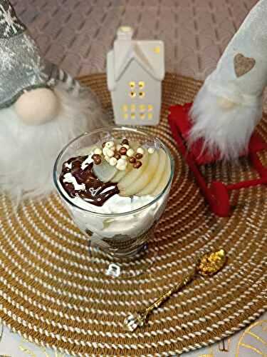 Triffle aux poires sauce chocolat - Bataille Food #145