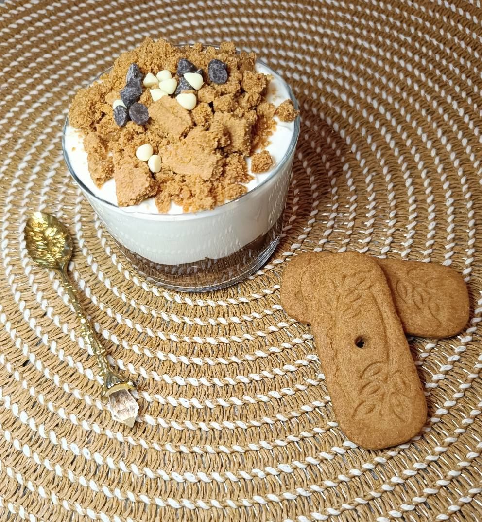 Verrine aux spéculoos, pâte à tartiner et skyr