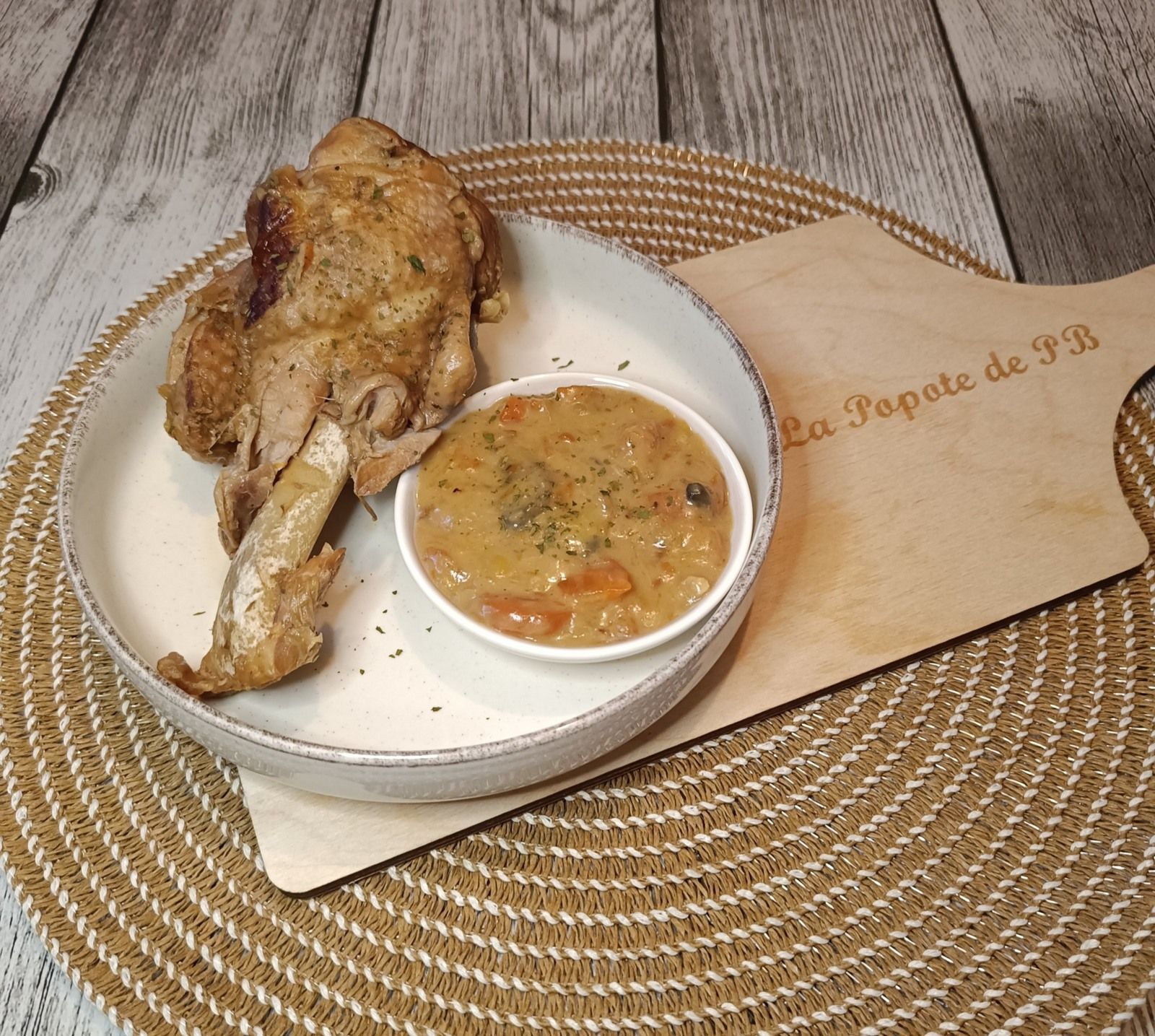 Blanquette de dinde au Cookéo