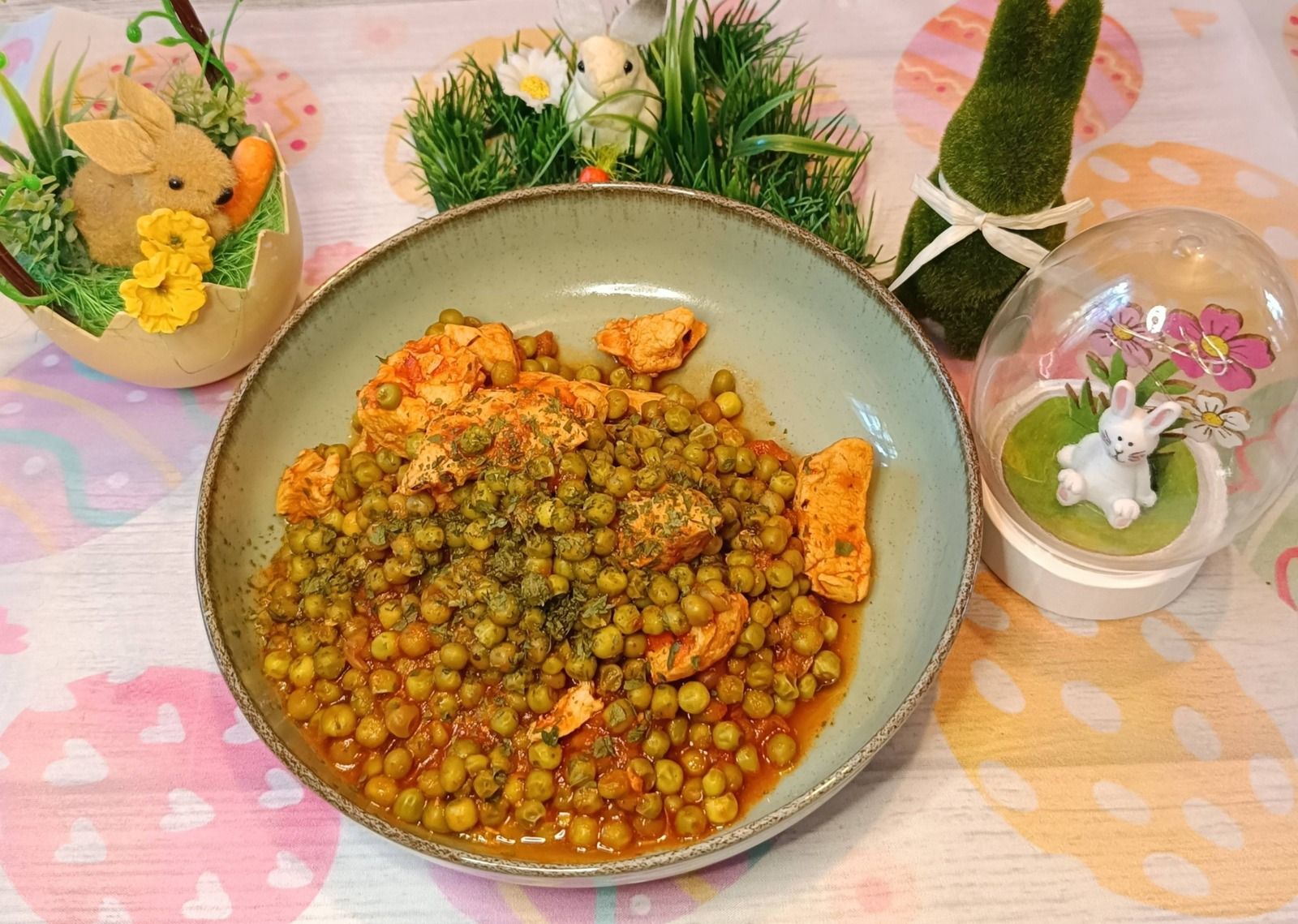 Filets de poulet aux petits pois au Cookéo
