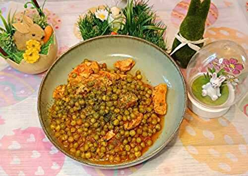 Filets de poulet aux petits pois au Cookéo