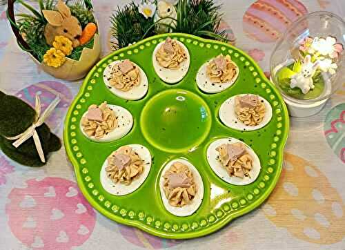 Oeufs mimosa au foie gras