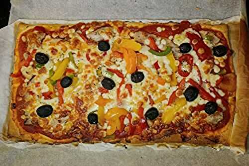 Pizza poulet poivrons