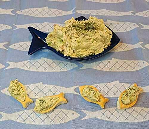 Rillettes de thon à l'avocat et ses petits poissons feuilletés