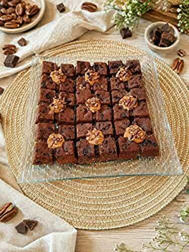 Brownies au beurre de cacahuètes pécan