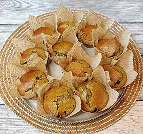 Muffins au thé matcha et aux myrtilles # Bataille Food #149