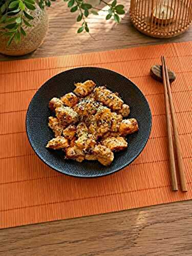 Bouchées de saumon au sésame au air fryer- Recettes autour d'un ingrédient #133