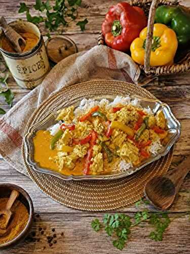 Curry de poulet à la noix de coco au Thermomix