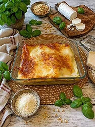 Lasagnes pesto chèvre