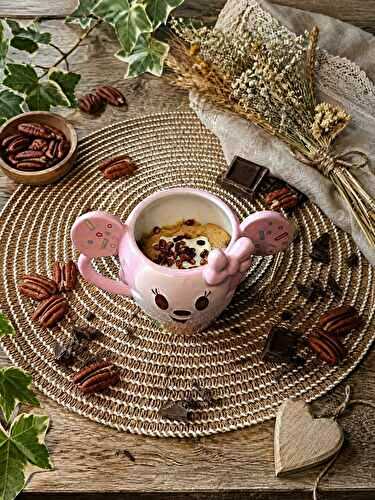 Mug muffin pécan chocolat