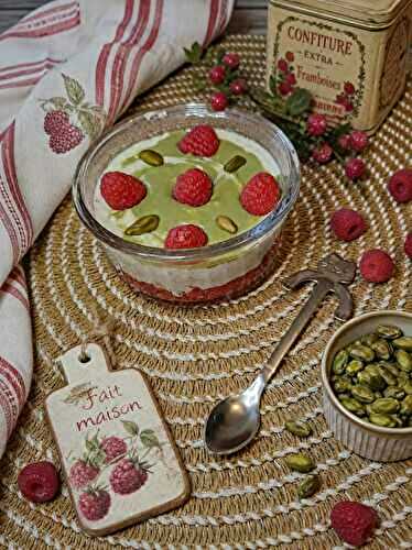 Overnight oats pistache framboises