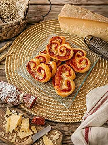 Palmiers chorizo comté