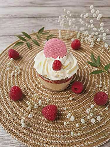 Verrines crème pâtissière framboises