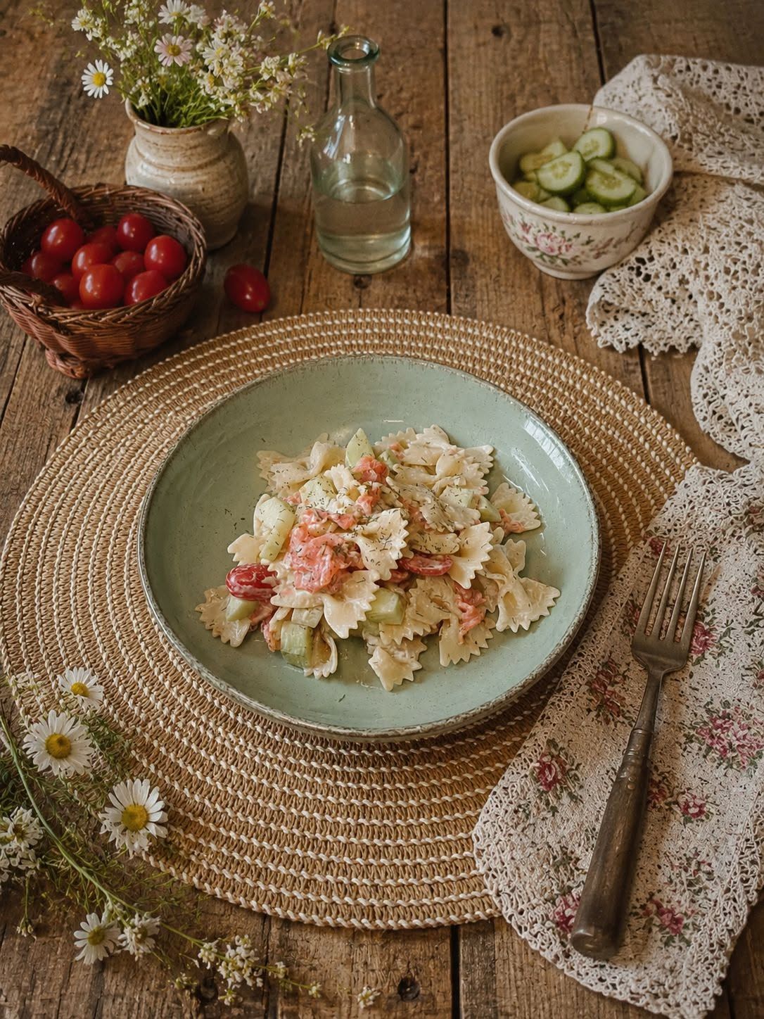 Salade de pâtes au saumon fumé ww