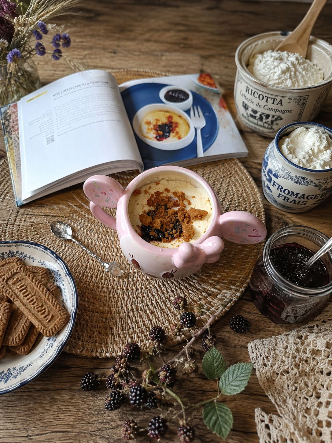 Mug cheesecake à la confiture
