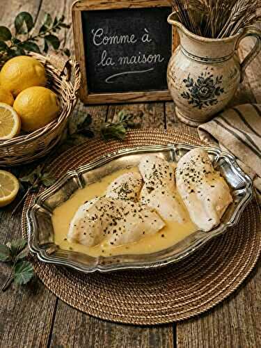 Filets de poulet sauce poulette au Thermomix
