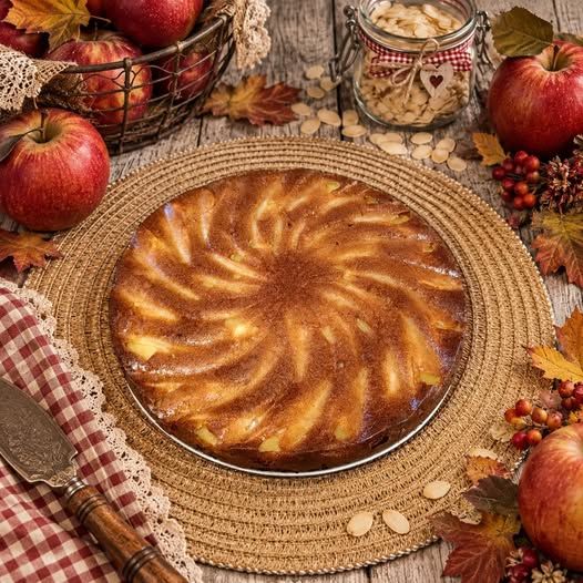 Gâteau aux pommes et aux amandes