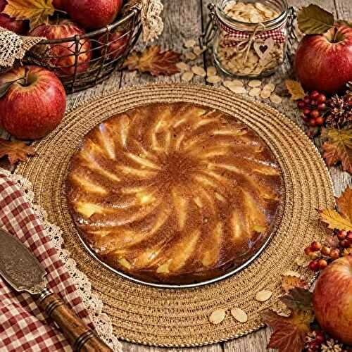 Gâteau aux pommes et aux amandes
