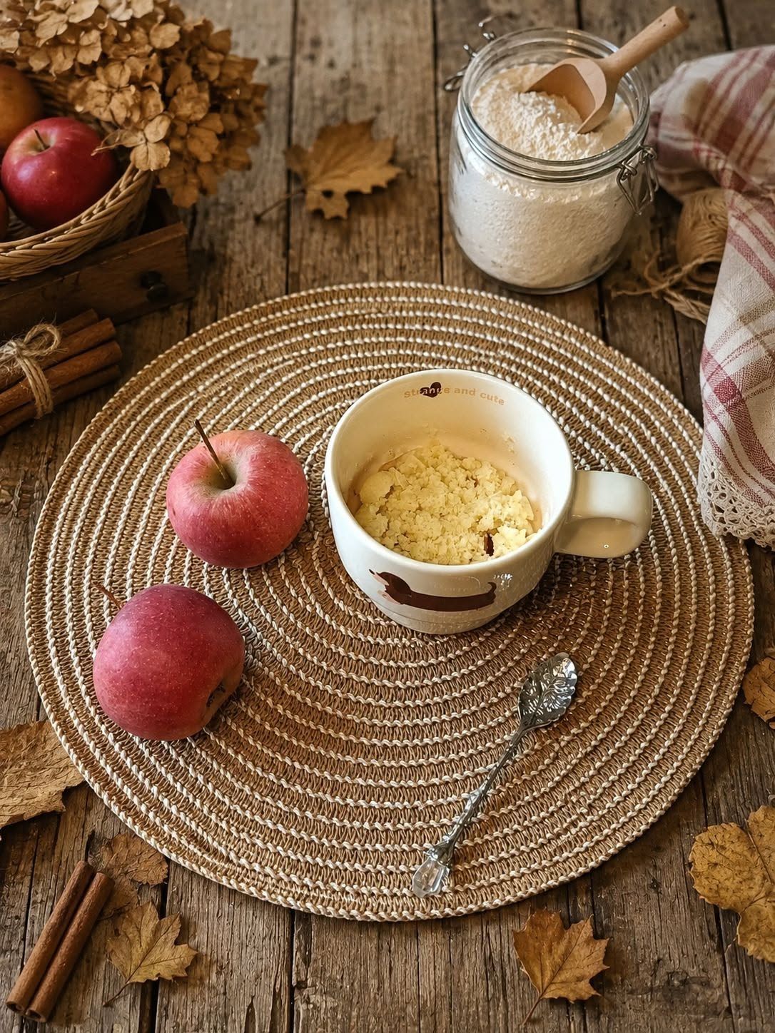 Mug crumble aux pommes - Bataille Food #152
