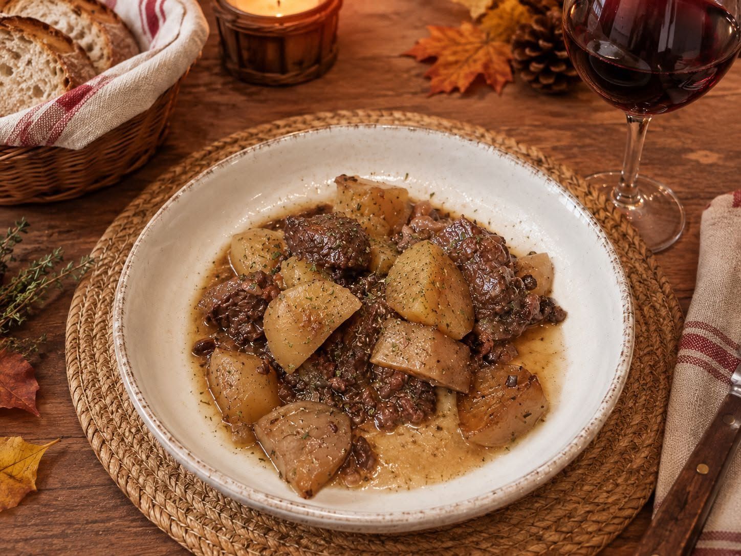 Bourguignon aux pommes de terre au Cookéo