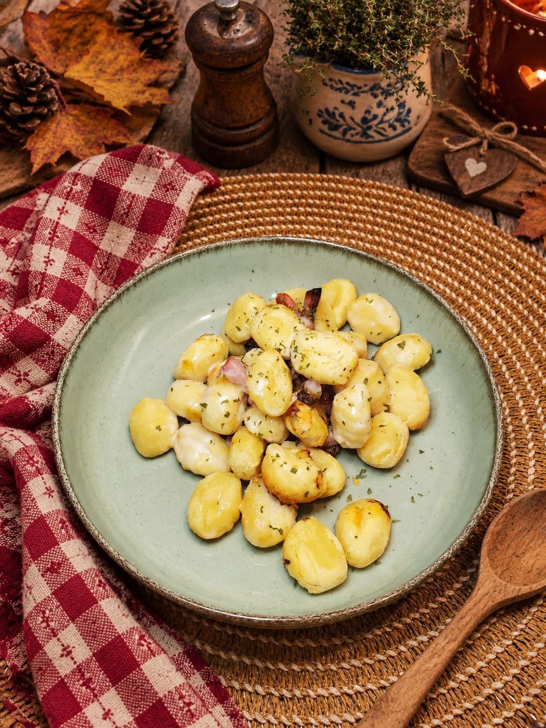 Gnocchis à la carbonara au Air Fryer