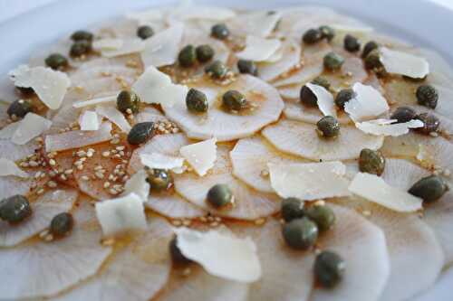 Carpaccio de radis noir