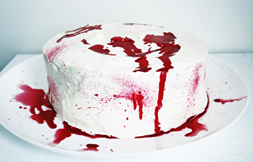 Red Velvet Halloween Cake