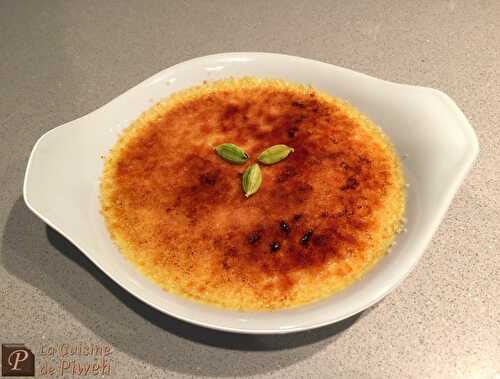 Crème brûlée à la Cardamome et Safran