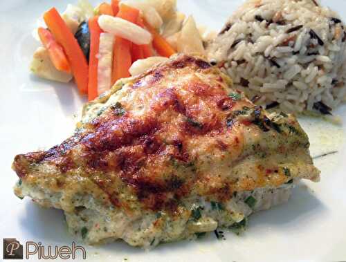 Filets de poisson blanc gratiné au Whisky