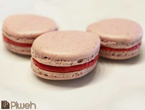 Macarons Chocolat blanc-Framboises