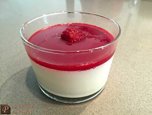 Panna Cotta au Coulis de Framboises