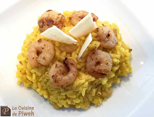 Risotto au Safran et Crevettes