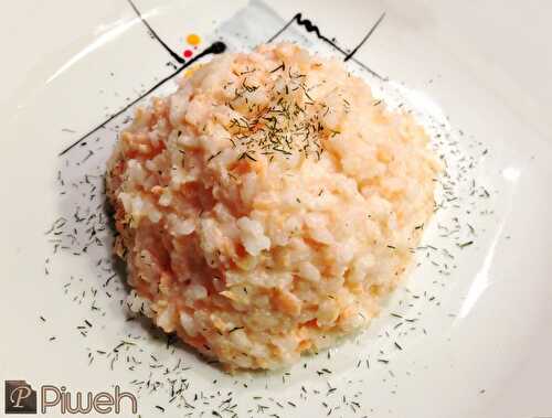 Risotto au saumon