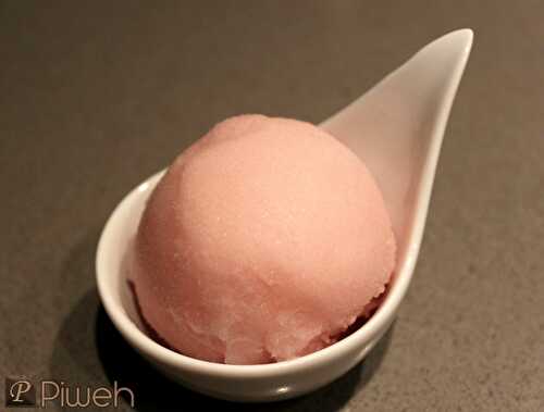 Sorbet / Granité de Noël au Champagne Rosé