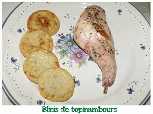 Blinis de topinambours