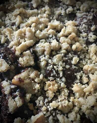 Brownie crumble au noix