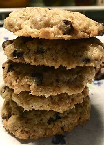 Cookies à la noix de coco et aux pépites de chocolat