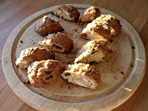 Craquants aux amandes et au chocolat