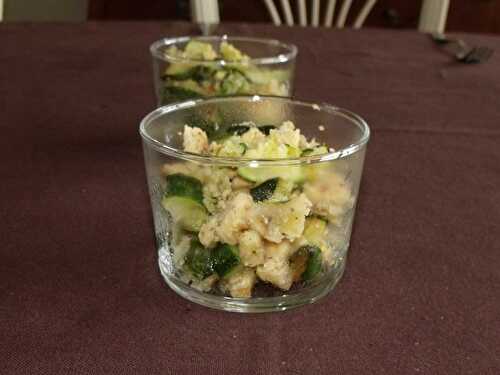 Crumble aux courgettes