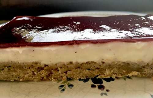 Entremet citron miroir framboise (version allégée)