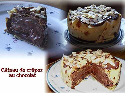 Gâteau de crêpes au chocolat