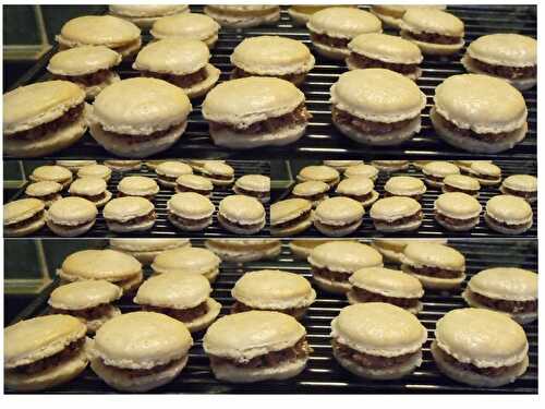 Macarons à la crêpe dentelle et au chocolat