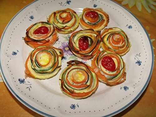 Mini-flans carotte / courgette